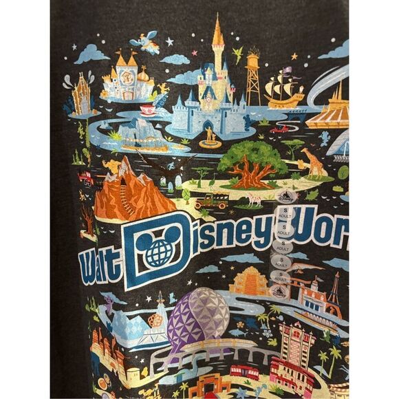 2024 Disney World Disney Parks WDW Icons Attractions Dated Shirt Reprint S NWT - Picture 2 of 5